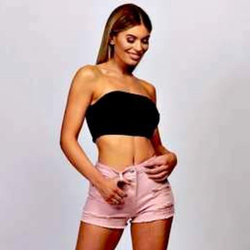 Basic Black Bandeau top - Removable Pads